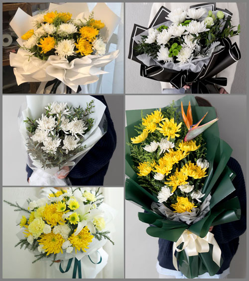 贵州六盘水盘县保基乡白事花束代送